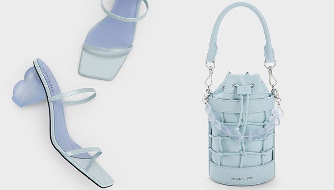 Charles & Keith情人節限定系列｜花海手袋、櫻花鞋、心形高跟鞋等浪漫應節穿搭必入！