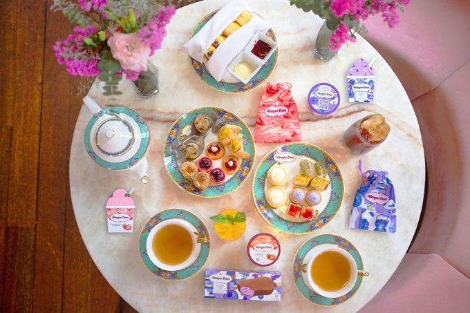香港打卡下午茶好去處推薦2023｜Häagen-Dazs聯乘Madame Fù春日莓果tea set！送隨身鏡連收藏袋