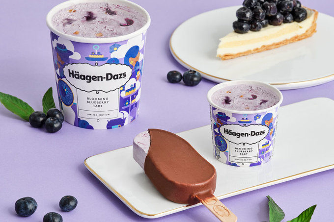 香港打卡下午茶好去處推薦2023｜Häagen-Dazs聯乘Madame Fù春日莓果tea set！送隨身鏡連收藏袋