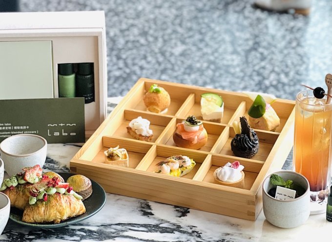 mtm labo 聯乘尖沙咀Hue Dining推出下午茶！必食櫻花芝士撻、烏龍茶焦糖布甸等+送皇牌眼膜、量膚定制$200購物劵等禮遇