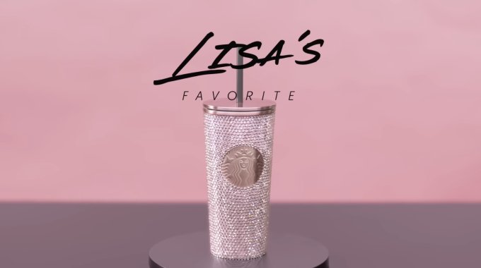 BLACKPINK+Starbucks聯乘系列登場！別注版BLACKPINK草莓朱古力忌廉星冰樂、Lisa最愛首推粉紅色水鑽不鏽鋼凍杯、BLACKPINK配色循環再造咖啡杯