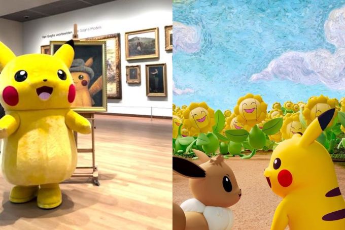 梵高周邊｜Van Gogh Museum聯名Pokémon博物館展覽！多款梵高精品﹕T恤、擴香瓶、瑜珈墊、星夜頸鏈